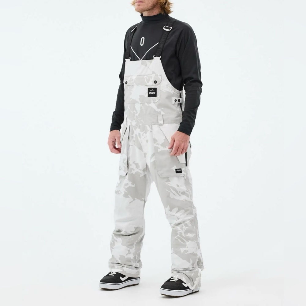 DOPE White/Grey Camouflage Men's Snow Pants
